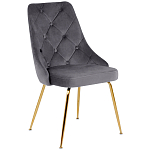 Стул в серой велюровой обивке Ward Grey Velour Chair варинант исполнения - 1 | Loft Concept в Барнауле