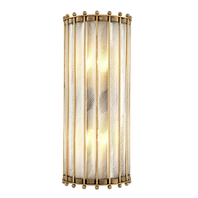 Бра Wall Lamp Tiziano Латунь Прозрачное Стекло Бра Wall Lamp Tiziano Латунь Прозрачное Стекло в Барнауле | Loft Concept