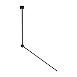 Потолочный светильник черного цвета с поворотным вытянутым плафоном Trumpet tube варинант исполнения - 1 | Loft Concept в Барнауле