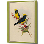 Постер на холсте с изображением птиц Blooming Birds Poster варинант исполнения - 9 | Loft Concept в Барнауле