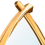 Зеркало овальное в деревянной золотистой раме Oval Gold Lines варинант исполнения - 2 | Loft Concept в Барнауле