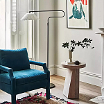 Дизайнерский журнальный стол с круглой каменной столешницей Utezu варинант исполнения - 2 | Loft Concept в Барнауле