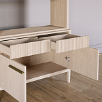 Стеллаж Primo с ящиками Светлый дуб  варинант исполнения - 6 | Loft Concept в Барнауле