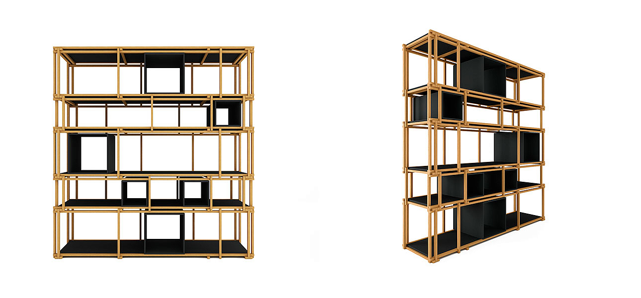Стеллаж кубические сечения Yuen Стеллаж кубические сечения Yuen - Loft-Concept в Барнауле