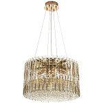 Круглая люстра с металлическими и хрустальными подвесками Bonnay Crystal Chandelier варинант исполнения - 4 | Loft Concept в Барнауле