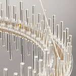 Люстра круглая с прозрачными стеклянными трубками 51 см Nembus варинант исполнения - 11 | Loft Concept в Барнауле