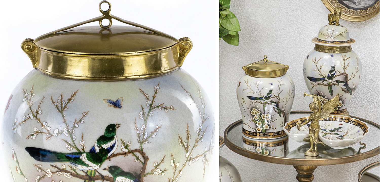 Ваза Magpies on Cherry Blossom Vase Ваза Magpies on Cherry Blossom Vase - Loft-Concept в Барнауле