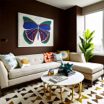 Дизайнерский журнальный столик чёрный с круглой столешницей Arycy варинант исполнения - 4 | Loft Concept в Барнауле