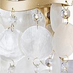 Бра с белыми перламутровыми подвесками и золотистыми волнистыми элементами SHELL варинант исполнения - 2 | Loft Concept в Барнауле