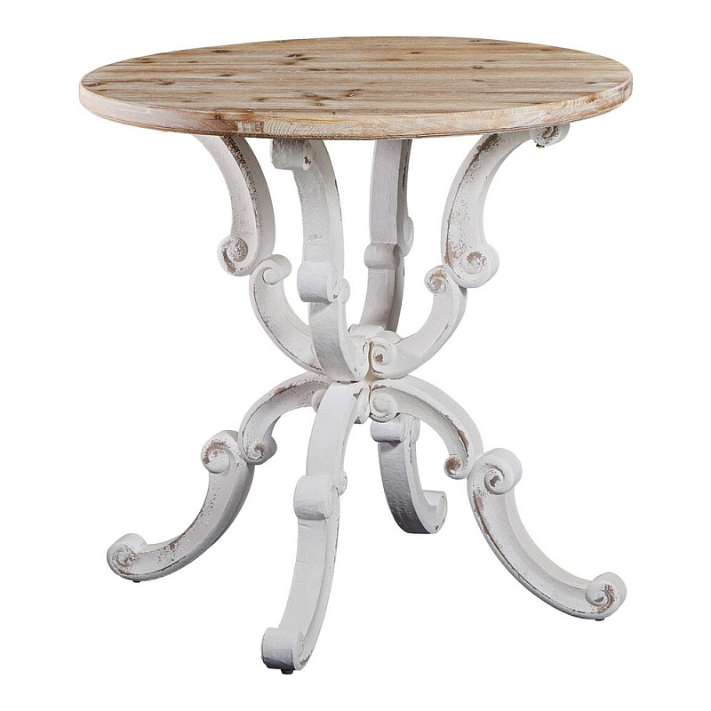 Стол обеденный в стиле прованс Provence Wooden Table Белый Кремовый в Барнауле | Loft Concept 