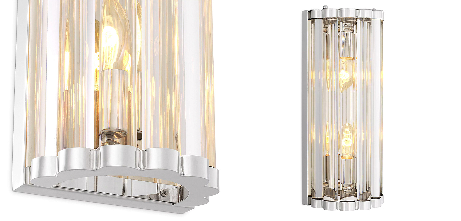 Бра Eichholtz Wall Lamp Amalfi S Nickel Бра Eichholtz Wall Lamp Amalfi S Nickel - Loft-Concept в Барнауле