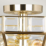 Потолочный светильник шестигранной формы с прозрачными стеклянным плафоном Elstead Lighting варинант исполнения - 10 | Loft Concept в Барнауле