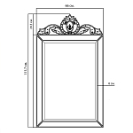 Зеркало настенное в раме Venetian Mirror варинант исполнения - 2 | Loft Concept в Барнауле