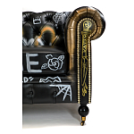 Диван в Лофт Честерфильд граффити из винтажной кожи GRAFFITI PARA Chesterfield варинант исполнения - 6 | Loft Concept в Барнауле