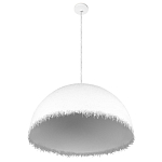 Подвесной светильник в форме купола белого цвета с ажурной бахромой Tactile Line варинант исполнения - 4 | Loft Concept в Барнауле