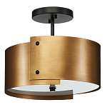 Потолочный светильник круглый светодиодный Semicircular Gold Panels старинная латунь варинант исполнения - 3 | Loft Concept в Барнауле