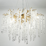 Люстра с декором в виде ветвей с хрустальными подвесками Fairytree Gold Crystal Chandelier 8 варинант исполнения - 5 | Loft Concept в Барнауле