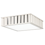 Потолочный светильник квадратный с гофрированным серебрянным абажуром Millennium варинант исполнения - 2 | Loft Concept в Барнауле