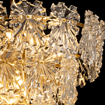 Люстра многоярусная с объемными прозрачными цветами Hanging Flowers варинант исполнения - 5 | Loft Concept в Барнауле