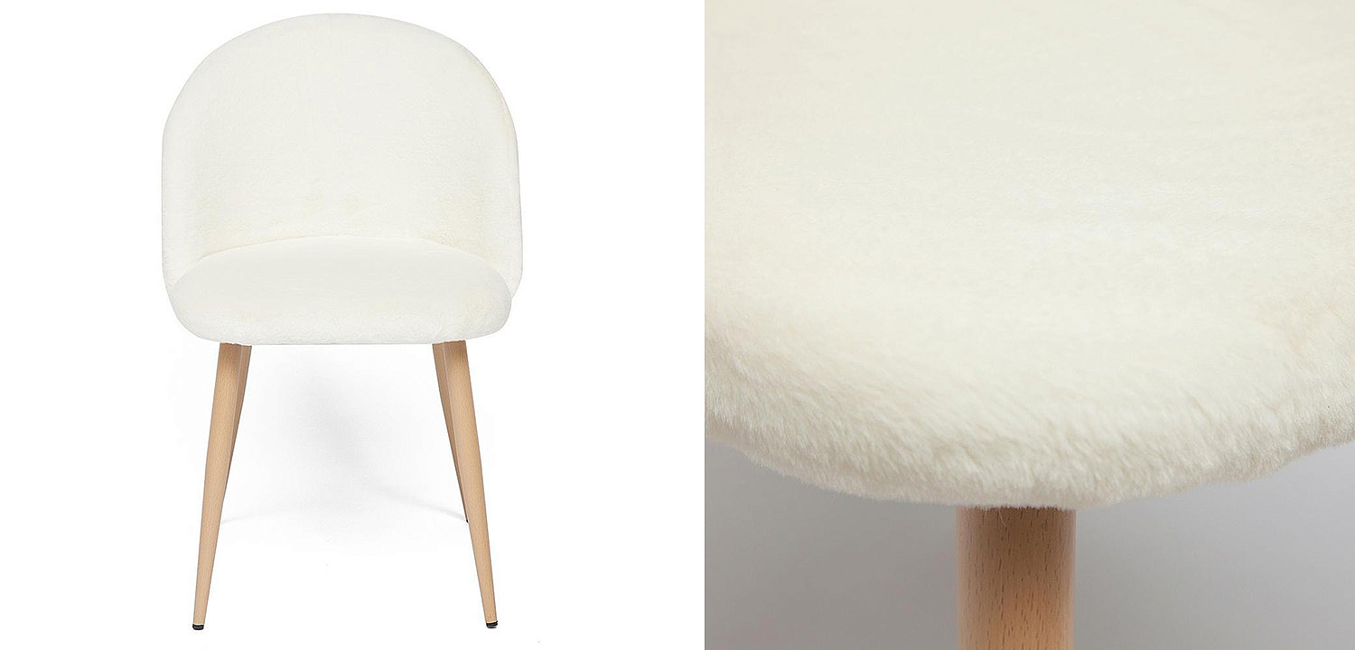 Стул Lea white plush - Loft-Concept в Барнауле