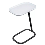 Столик приставной с прямоугольной серой столешницей Steel Stable Table варинант исполнения - 2 | Loft Concept в Барнауле