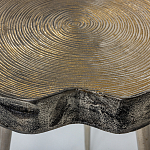 Металлический столик со столешницей в виде слеба Slabby варинант исполнения - 4 | Loft Concept в Барнауле