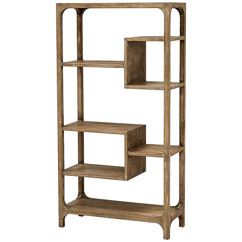 Деревянный стеллаж Nery Wooden Rack Коричневый Деревянный стеллаж Nery Wooden Rack Коричневый в Барнауле | Loft Concept