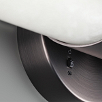 Бра с вытянутым цилиндрическим плафоном из белого алебастра на круглом основании Темная Латунь Cryptocrystalline Stone варинант исполнения - 3 | Loft Concept в Барнауле