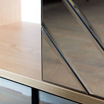 ТВ-тумба с зеркальным декором Serena TV-Stand варинант исполнения - 4 | Loft Concept в Барнауле