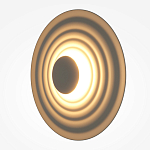 Бра круглое Soft Halo бежевый варинант исполнения - 3 | Loft Concept в Барнауле