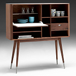 Дизайнерский комод-буфет на высоких ножках с выдвижными ящиками и открытыми полками Joshar варинант исполнения - 2 | Loft Concept в Барнауле