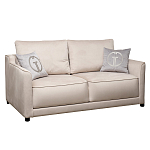 Диван двухместный раскладной светло-серый с кантом Pride варинант исполнения - 1 | Loft Concept в Барнауле