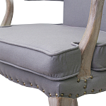 Кресло Aubrey Classical Armchair grey flax варинант исполнения - 4 | Loft Concept в Барнауле
