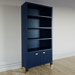 Книжный Стеллаж Elsa Dreams Blue с задней стенкой варинант исполнения - 2 | Loft Concept в Барнауле