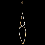 Подвесной светильник обрамленный элементами в виде кристаллов Smooth Shine варинант исполнения - 3 | Loft Concept в Барнауле