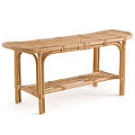 Скамья из ротанга с подушкой Manlio Rattan Bench варинант исполнения - 6 | Loft Concept в Барнауле