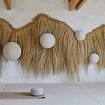 Большая дизайнерская Инсталляция из соломы RAFFIA Installation  варинант исполнения - 2 | Loft Concept в Барнауле