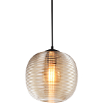 Подвесной светильник со стеклянным рельефным плафоном хром Perforated Glass 25 варинант исполнения - 1 | Loft Concept в Барнауле