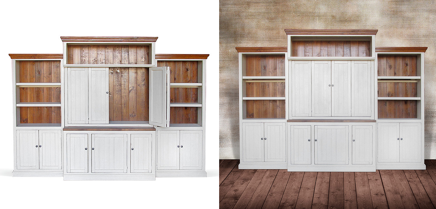 Шкаф-стеллаж Venanzo Provence HARMONIE Weathered White Шкаф-стеллаж Venanzo Provence HARMONIE Weathered White - Loft-Concept в Барнауле