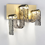 Бра волнистой формы из фактурного стекла Big Wave варинант исполнения - 2 | Loft Concept в Барнауле