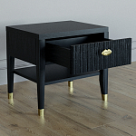 Прикроватная тумбочка с ящиком Elsa Dreams Black варинант исполнения - 2 | Loft Concept в Барнауле