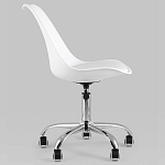 Офисный стул на металлическом основании EGGERY White пластик варинант исполнения - 3 | Loft Concept в Барнауле