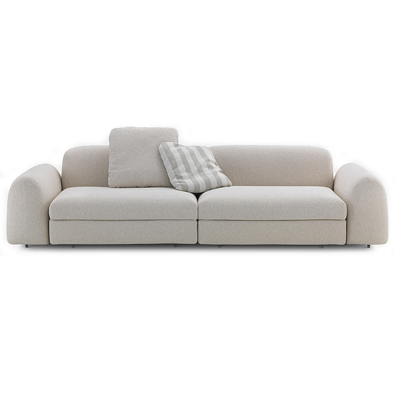 Дизайнерский Диван California трансформер прямой  Белый Черный в Барнауле | Loft Concept 