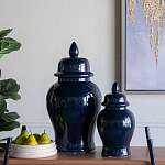 Ваза с крышкой однотонная Высота 31 см Chinoiserie Ceramics варинант исполнения - 8 | Loft Concept в Барнауле