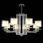 Люстра с 8-ю цилиндрическими плафонами из стекла Laurent варинант исполнения - 8 | Loft Concept в Барнауле