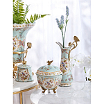 Шкатулка голубого цвета с цветочными орнаментами Blue Garden варинант исполнения - 6 | Loft Concept в Барнауле