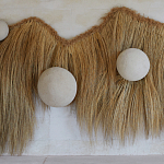 Большая дизайнерская Инсталляция из соломы RAFFIA Installation  варинант исполнения - 5 | Loft Concept в Барнауле