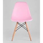 Пластиковый стул на ножках из массива бука Eames Pink варинант исполнения - 4 | Loft Concept в Барнауле