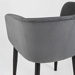 Мягкое кресло на металлических ножках Shaggy Dark Grey варинант исполнения - 6 | Loft Concept в Барнауле