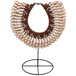 Этническое ожерелье из ракушек и бус Aboriginal Ethnic Necklace Beige Red варинант исполнения - 1 | Loft Concept в Барнауле